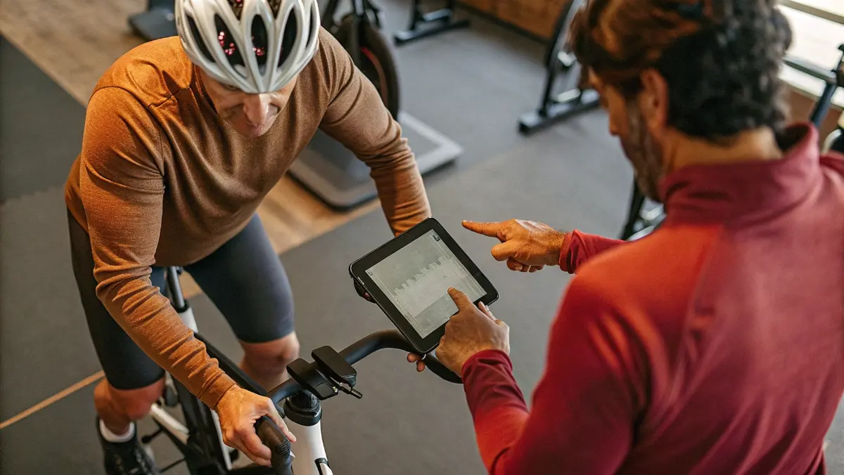Sesión de entrenamiento personalizado de ciclismo con Laucycle